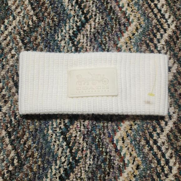 Coach Women's White Hair-accessories - Picture 1 of 4